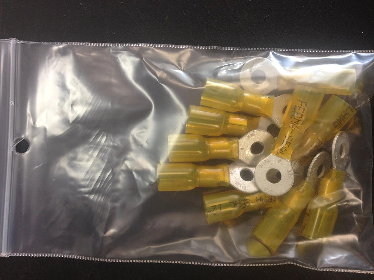 Ring Tongue Wire Terminal with Yellow Insulation