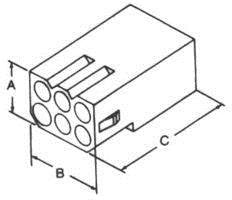 Standard .093 in Soft Shell Socket Housing - 15 Positions