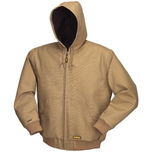 Men's Khaki Heated Jacket - 3 Heat Settings, Insulated Lining