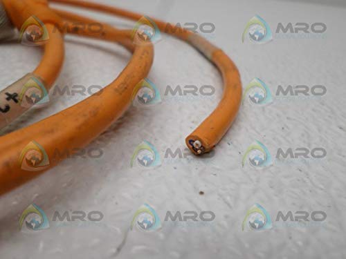 Sensor Connection Lead - M12 Thread, 4-pin Angled Plug, Orange, 5m