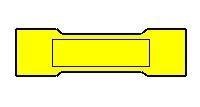 Yellow Insulated Butt Splice - 12-10 AWG - 600V