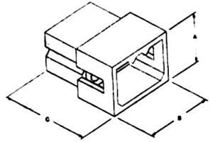 1625 Series Pin and Socket Plug Housing - Straight Angle