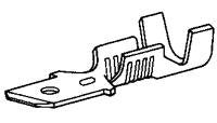 Quick Connect Male Crimp Connector - 14-18 AWG Non-Insulated Wire