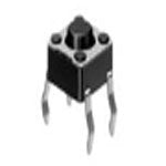 Non-Illuminated Tactile Switch - Vertical Mounting - Black - SKHR Series - 1 Form A (SPST-NO)