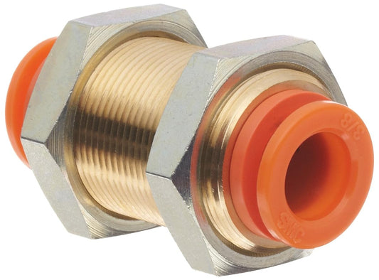 Brass and Plastic Bulkhead Union - KQ2 Series