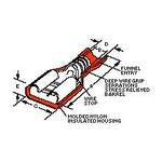 Female Quick Disconnect Barrel - Straight Type, Red Color