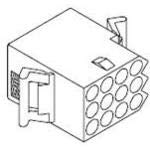 1360 Series Pin and Socket Receptacle Housing - Natural Color