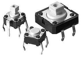 Tactile Microswitch - SPST-NO, 2 Positions, 50mA / 24V DC, SMT Mounting