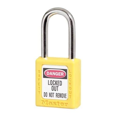 Yellow Padlock with Keyed Different Locks - Commercial Boxed Packaging