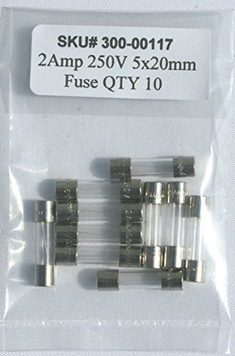 2A 250V Glass Cartridge Fuse