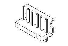 Board Mount Vertical Header with 8 Contacts - KK 396 Series, 5273 Series