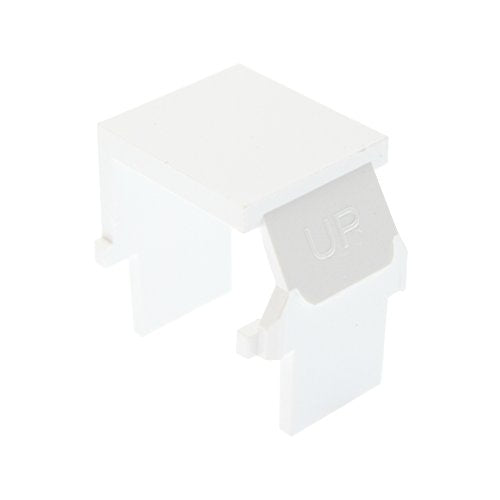 High Impact Plastic Blank Keystone Insert for QuickPort Wallplates