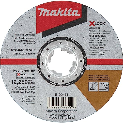 X-LOCK 5x0.045x7/8" Metal and Stainless Steel Grinding Wheel