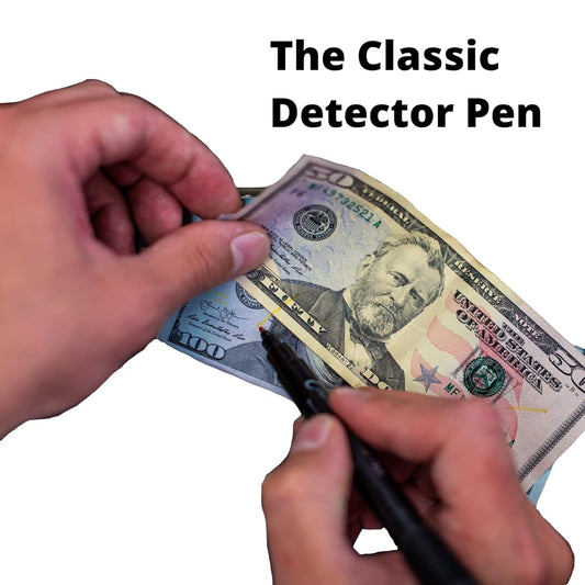 Counterfeit Bill Detector Pen - Dark Brown Mark - U.S. Currency