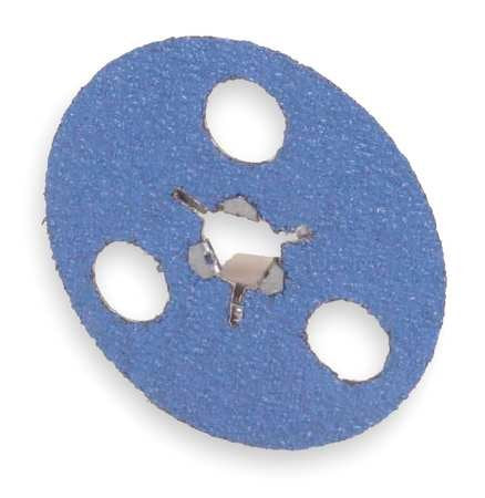 Locking See-Thru Disc - Zirconia Alumina - Extra Coarse Grit 24 - 4.50 inches