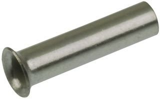 Bare Crimp Terminal - Silver-Colored Non-Insulated Bootlace Ferrule