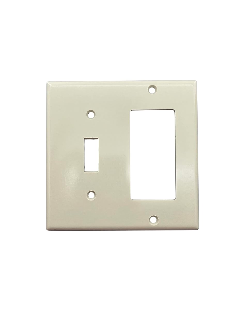 IV WP 2G DECO/TGL STD SIZE 0 - Ivory Wallplate