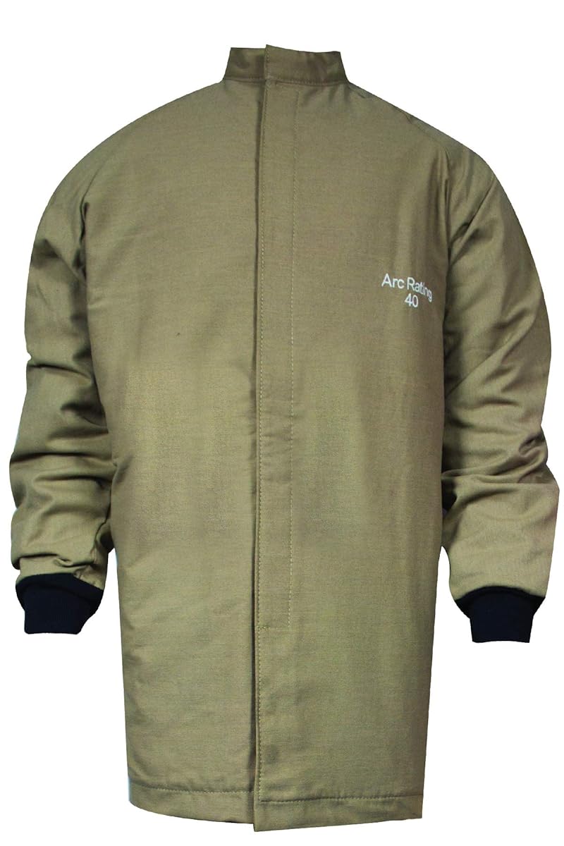 Flame Resistant Arc Flash Coat - Khaki - Size 2XL