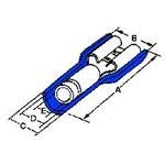 Blue Insulated Female Disconnect Terminal - Avikrimp