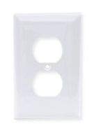 Rectangular White Nylon Wallplate - Standard Size