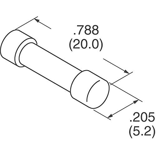 Ceramic Fuse 5A 250VAC 5x20mm - Electronic Fast Acting