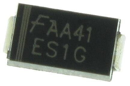 Single Fast Recovery Diode - 1A, 1.3V, 400V, DO-214AC (SMA)