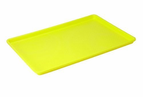 Rectangular Plastic Fast Food Tray - Yellow - 26" x 18"
