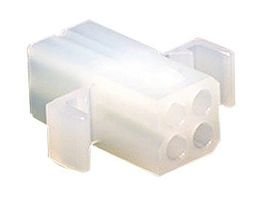 Pin and Socket Power Connector - 4 Positions - 5A - 250V - Nylon Housing - Straight Socket