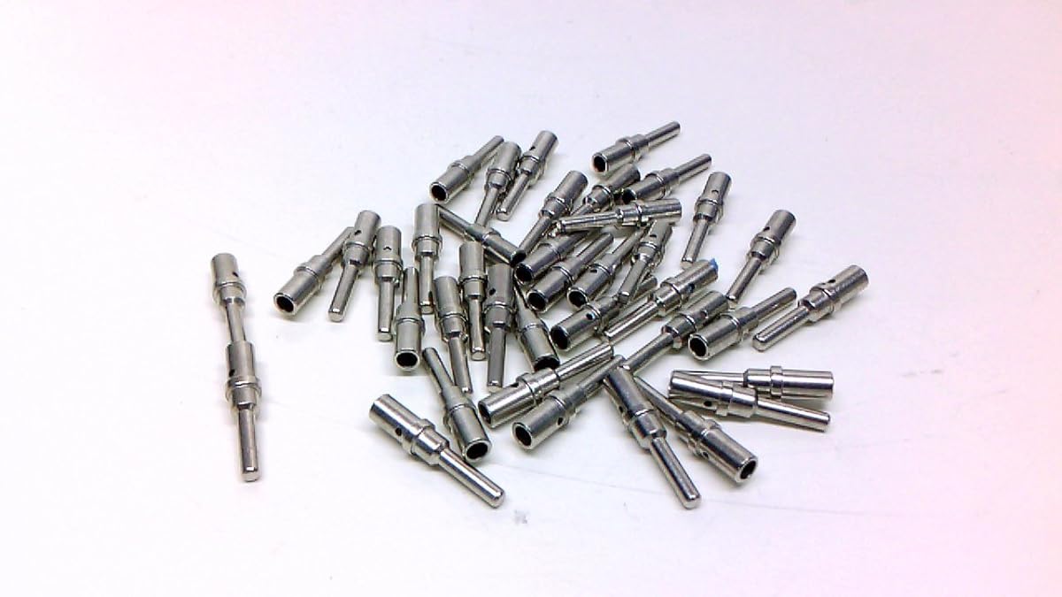 Pin Contact Nickel Crimp 12-14 AWG Power, Machined