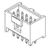 C-Grid III Shrouded Header - 8 Positions, 2.54 mm Pitch