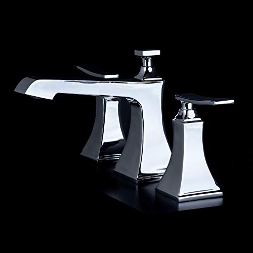 Widespread Manual Bathroom Faucet - Polished Chrome