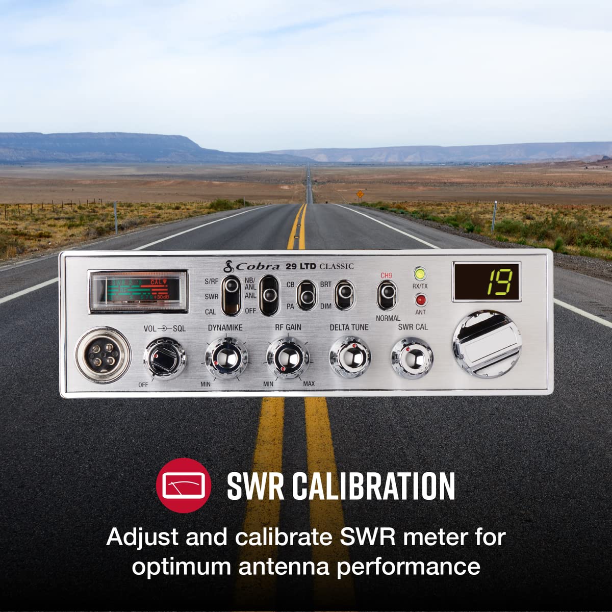 CB Radio - 40 Channel, 4W Power Output, Green