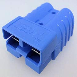 Heavy Duty Power Connector Hood - Straight Orientation, Blue