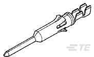 Signal Circuit Contact, Open Barrel, Crimp Termination, Brass with Tin Plating