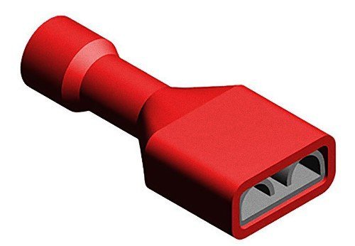 Female Quick Disconnect Barrel - Straight Type, Red Color