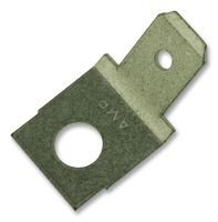 Male Angled-45° Quick Connect Tab - 0.250" Tab Width, Non-Insulated, Tin Plating