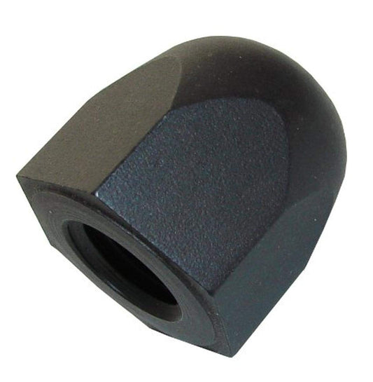 Carbon Steel Acorn Nut - Thread Size 1/4"-20, Overall Height 5/8" - Black Oxide Finish