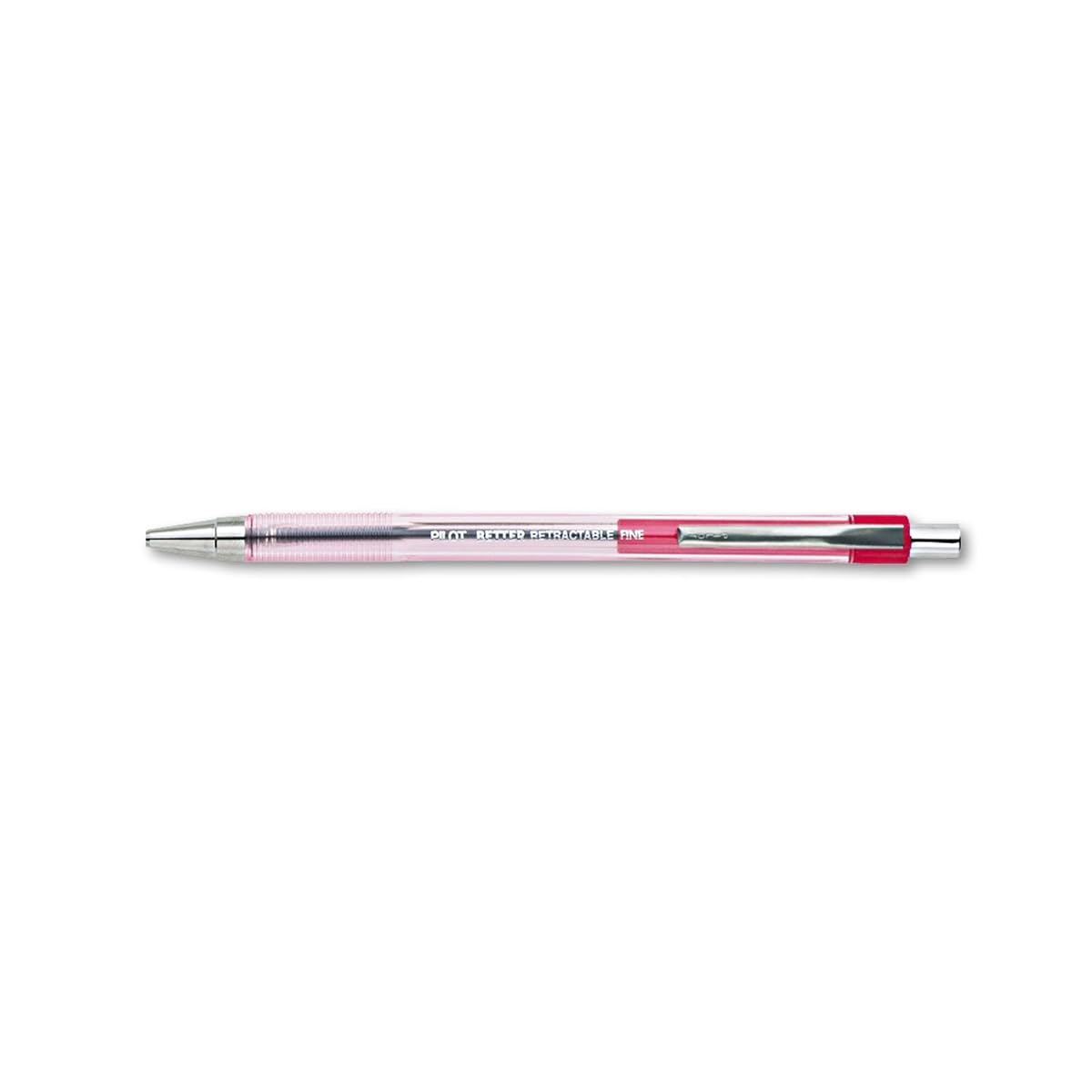 Red Retractable Ballpoint Pen - Fine Point, 0.7mm