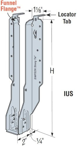 Steel Joist Hanger - 2-5/8" x 11-7/8"