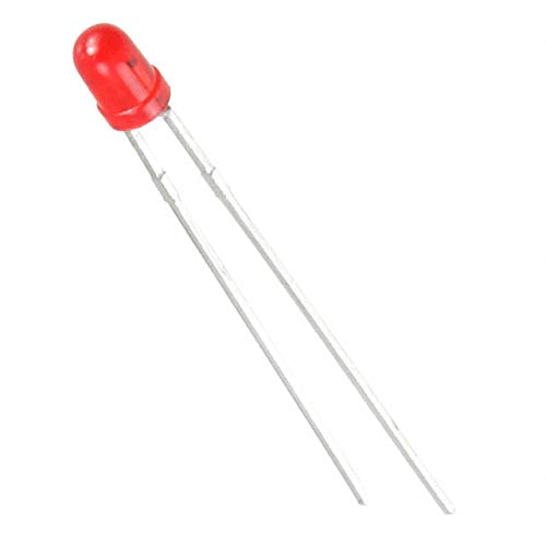 Red LED Lamp with 3mm Round Domed Lens - Optoelectronics