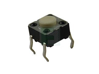 Tactile Switch - Standard Actuator - White Color - SPST-NO Contact Form