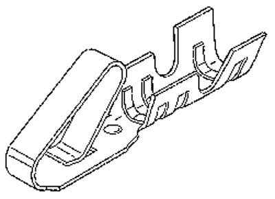 Female Crimp/Compression Contact - Brass - 30 to 22 AWG