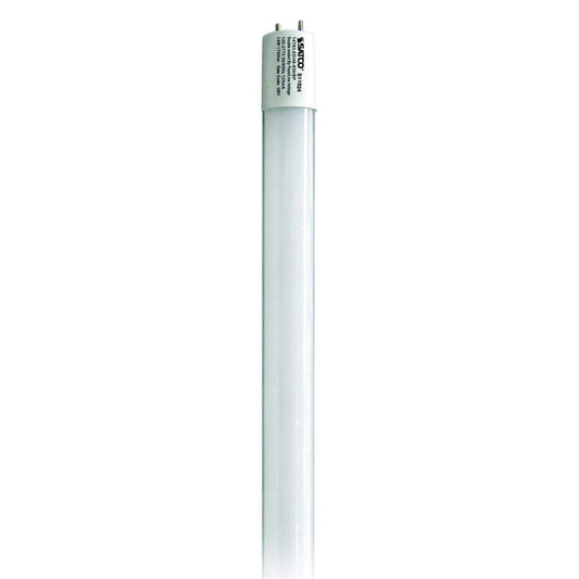 LED T8 Double-End Ballast Bypass Bulb - 9W, 3500K, G13 Base