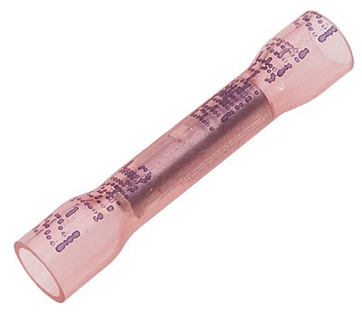 Wire Gauge 22-18 AWG Pink Red Heat Shrinkable Straight Butt Splice