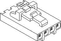 Square Connector Shape for Cable Connection - 70066 Series