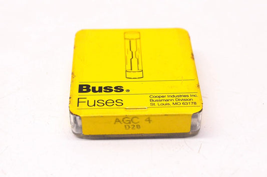 4A 250V 1/4X1-1/4 Fast Acting Glass Fuse