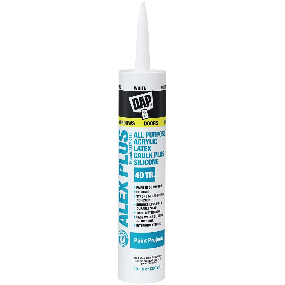 Siliconized Latex Caulk - White, 10.1 oz