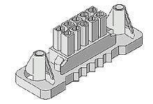 Nylon Socket Housing, Natural, 14 Contacts, 4.20mm Pitch