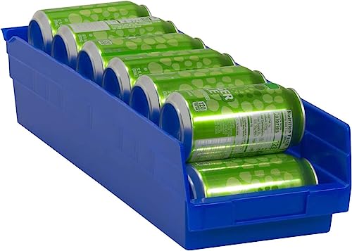 Durable Plastic Shelf Bin with Dividers