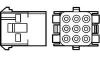 Universal MATE-N-LOK Series Connector Receptacle Housing